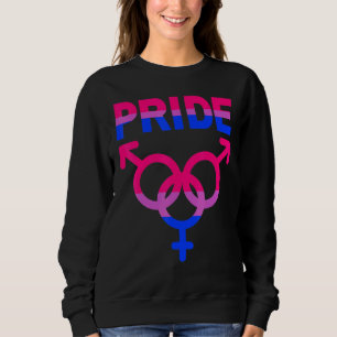 Bisexual Pride Lgbtqia Love Support Men Women Boys Sweatshirt