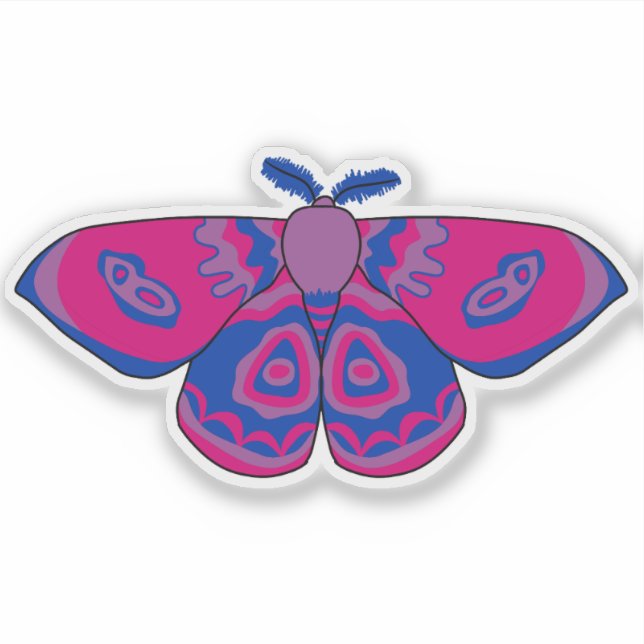 Bisexual Pride Moth (Front)