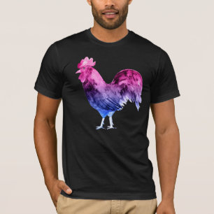 Bisexual Pride Rooster T-Shirt