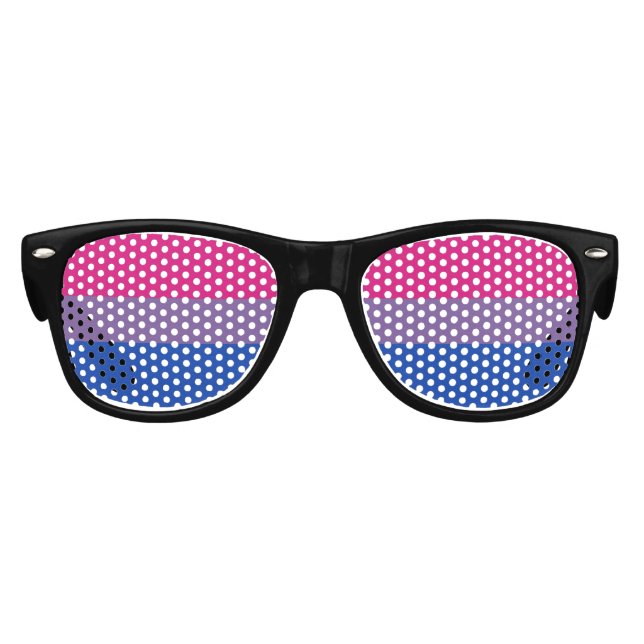 BISEXUAL PRIDE STRIPED HORIZONTAL - 2014 PRIDE.png Kids Sunglasses (Front)