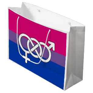 Bisexual Pride Symbol Flag Large Gift Bag