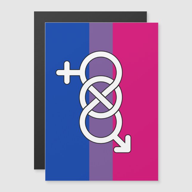Bisexual Pride Symbol Flag Magnetic Invitation (Front/Back)