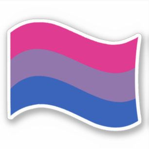 Bisexual Pride Wavy Flag