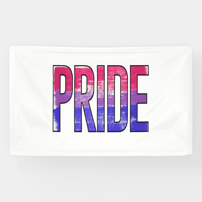 Bisexual Pride Word Banner (Horizontal)