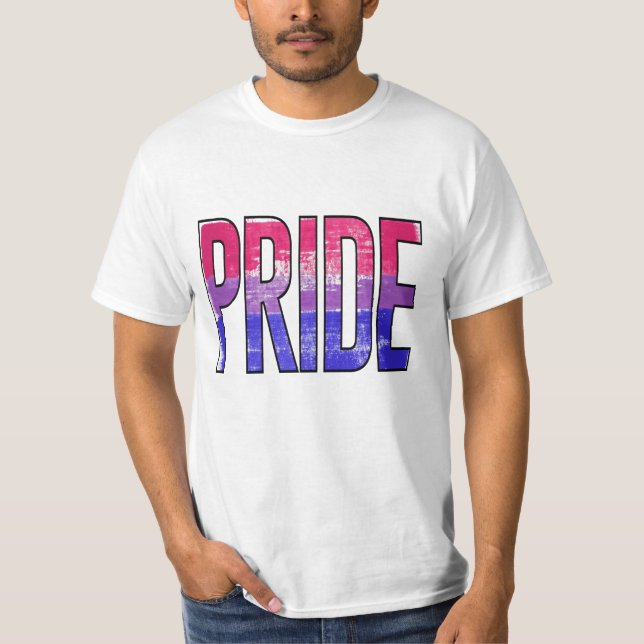 Bisexual Pride Word T-Shirt (Front)