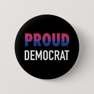 Bisexual Proud Democrat 2 Inch Round Button
