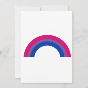 Bisexual Rainbow Holiday Card