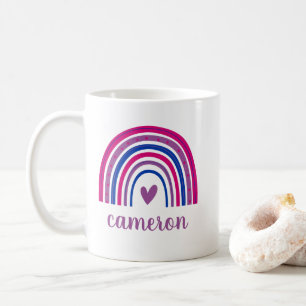 Bisexual Rainbow Personalized Coffee Mug