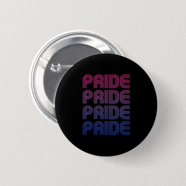 Bisexual Retro Pride 2 Inch Round Button (Front & Back)