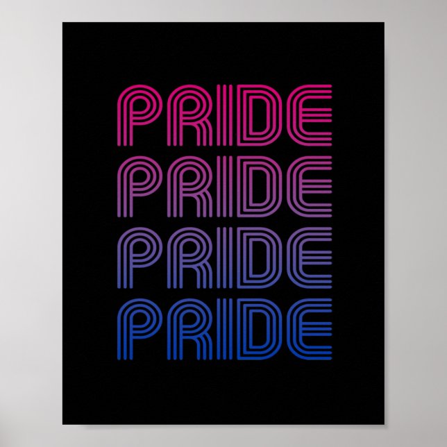 Bisexual Retro Pride Poster (Front)