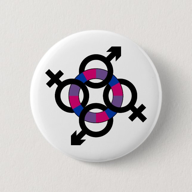 Bisexual Ring 2 Inch Round Button (Front)