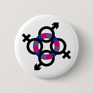 Bisexual Ring 2 Inch Round Button
