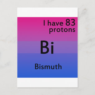 Bisexual science postcard
