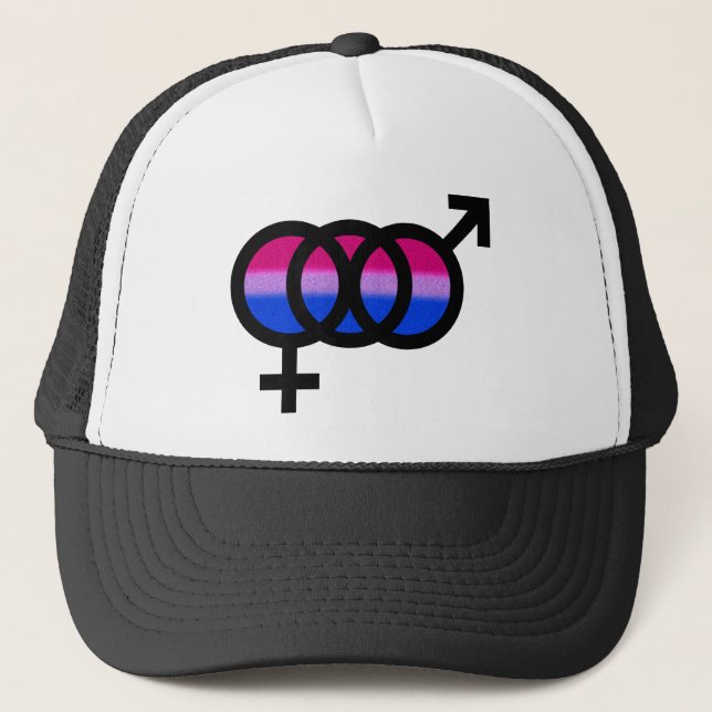 Bisexual Symbol Trucker Hat (Front)
