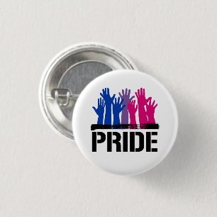 Bisexual Together Pride 1 Inch Round Button