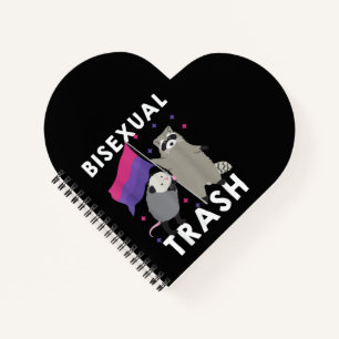 Bisexual Trash Gay Pride Rainbow LGBT Raccoon Notebook