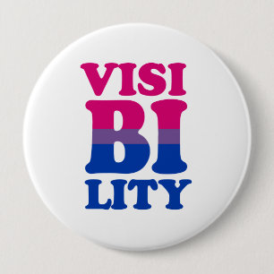 Bisexual Visibility 4 Inch Round Button