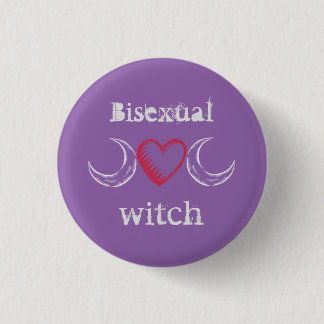 Bisexual witch badge / 1 inch round button