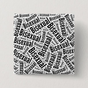 BISEXUAL WORD PATTERN - (2).png 2 Inch Square Button