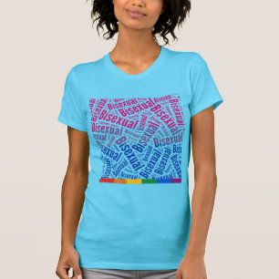 BISEXUAL WORD PATTERN FLAG -.png T-Shirt