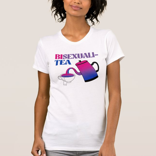 Bisexuali-tea Bisexualitea T-Shirt (Front)