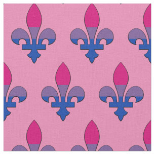 Bisexualité fierté fleur de lis tissu