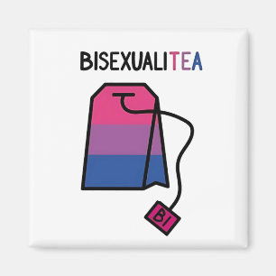 BisexualiTEA Bi Pride Flag Bisexual Tea Magnet