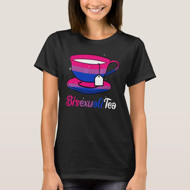 Bisexualitea Bisexual   Bisexual Support Tea T-Shirt (Front)