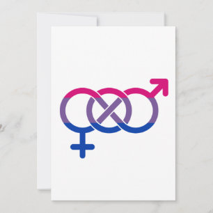 Bisexuality Gender Symbol Holiday Card