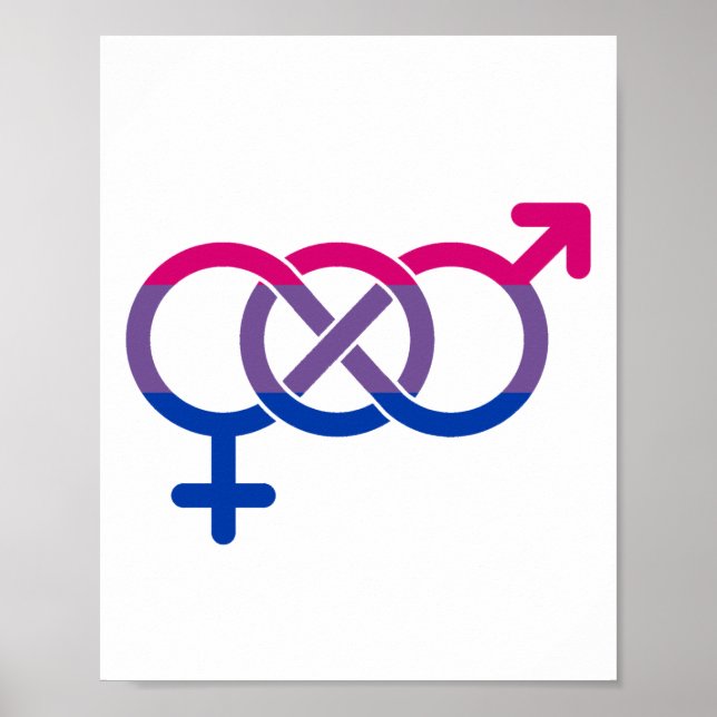 Bisexuality Gender Symbol Poster (Front)