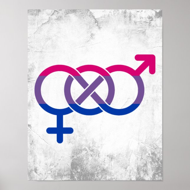 Bisexuality Gender Symbol Poster (Front)