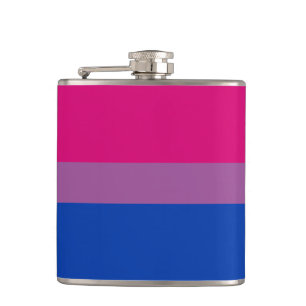 Bisexuality Pride flag Flask