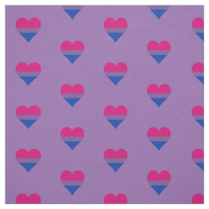 Bisexuality pride hearts fabric