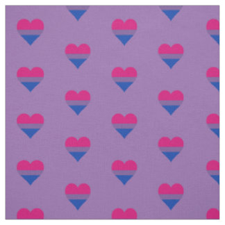 Bisexuality pride hearts fabric