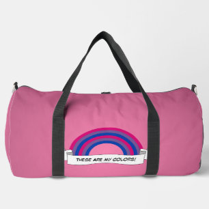 Bisexuality rainbow pride  duffle bag