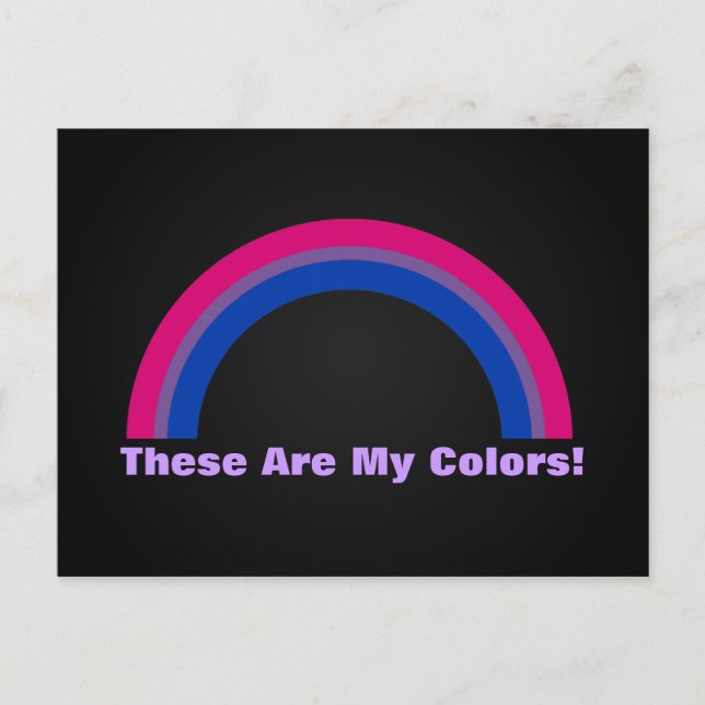 Bisexuality rainbow pride Postcard (Front)