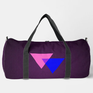Bisexuality symbol duffle bag