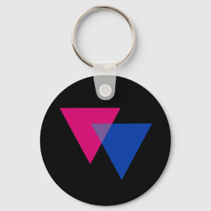 Bisexuality Symbol Keychain