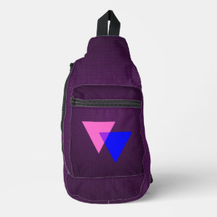 Bisexuality symbol sling bag