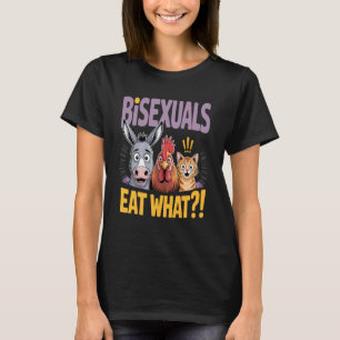 Bisexuals Eat What Funny Animal Humour T-Shirt