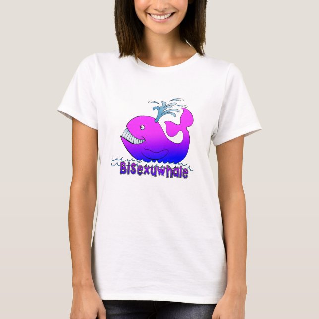Bisexuwhale T-Shirt (Front)