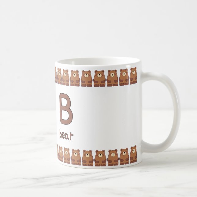 BisforBear–FunAlphabetCupDesign Coffee Mug (Right)