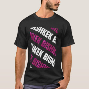 Bishkek Camo Pattern Pink Camouflage T-Shirt