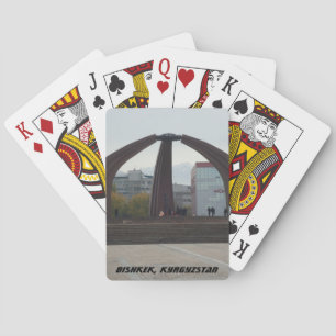 Bishkek Frunze Victory Square - USSR Monument Playing Cards