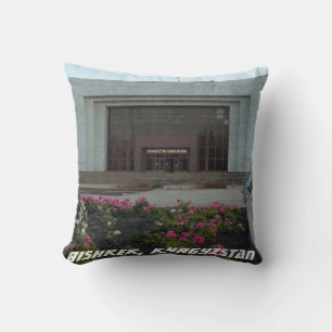 Bishkek, Kyrgyzstan Historical Museum Throw Pillow