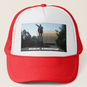 Bishkek, Kyrgyzstan Soviet Lenin Statue Trucker Hat