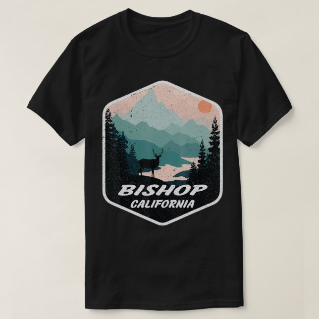 Bishop California CA Mountains Hike Hiking Souveni T-Shirt (Design Front)