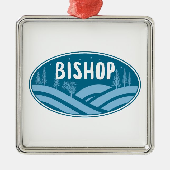 Bishop California Outdoors Metal Ornament (Front)