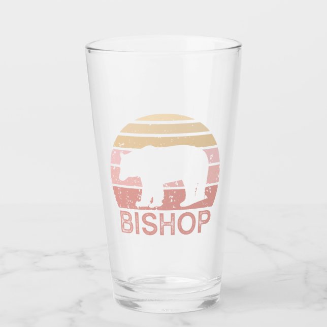 Bishop California Retro Bear Glass (Front)