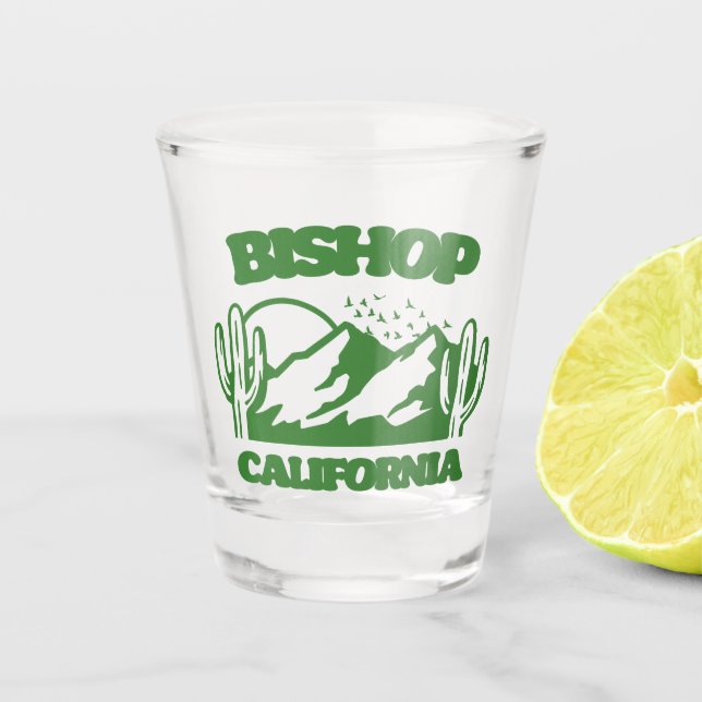 Bishop California Shot Glass (Front)